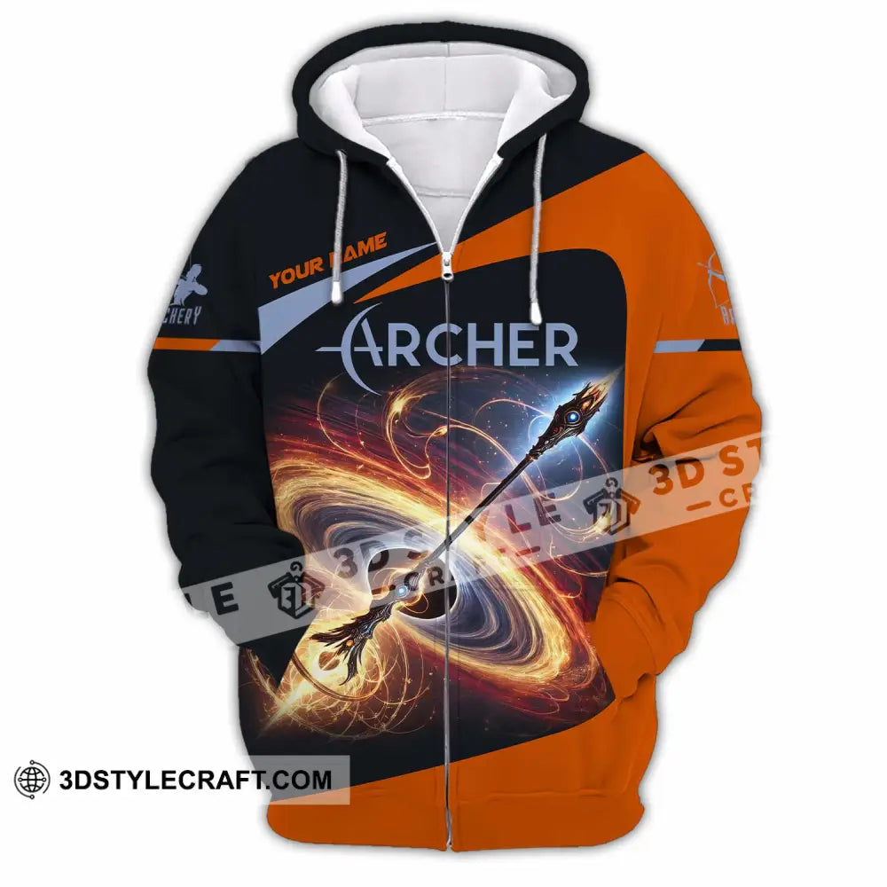 Unisex Shirt - Custom Archer Shirt Zipper Hoodie / S T-shirt