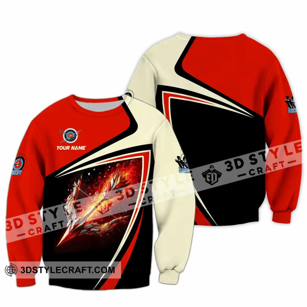 Unisex Shirt - Custom Archery 3D Shirt Long Sleeve / S T-shirt