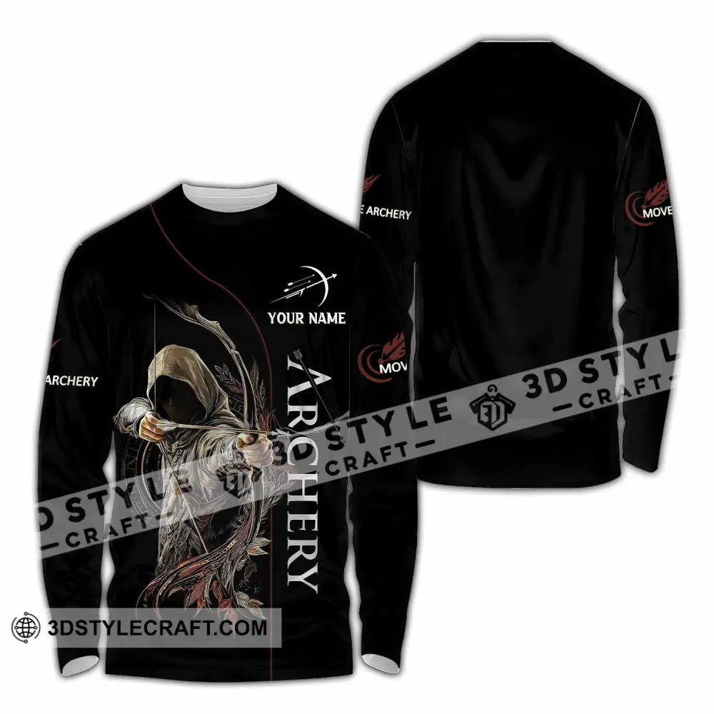 Unisex Shirt - Custom Archery 3D Shirt Long Sleeve Shirt / S T-shirt