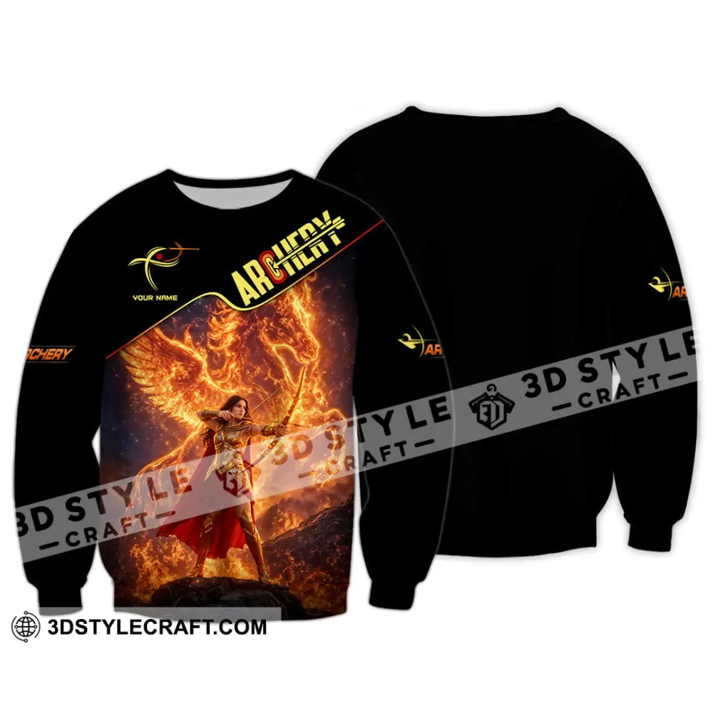 Unisex Shirt - Custom Archery 3D Shirt Long Sleeve / S T-shirt