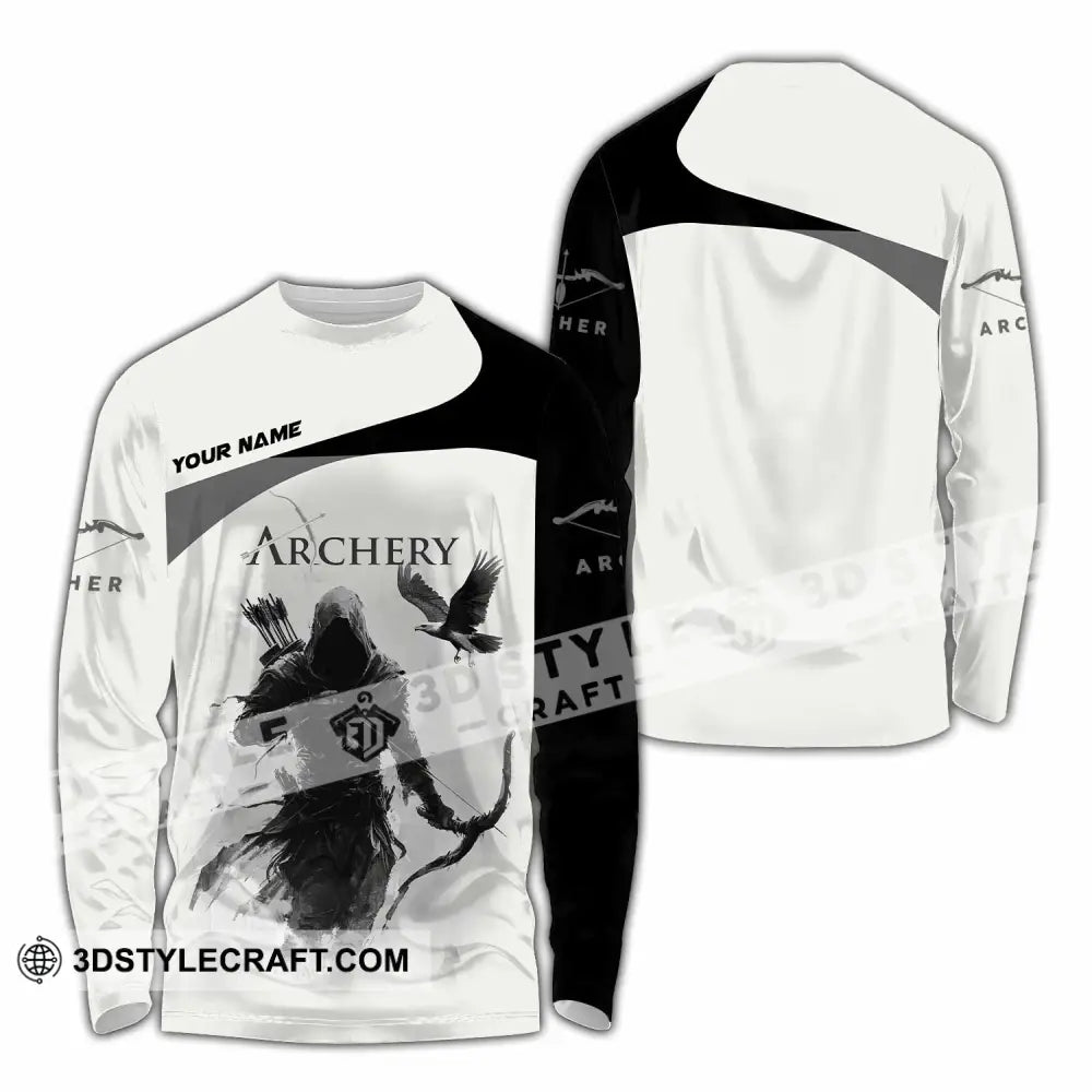 Unisex Shirt - Custom Archery 3D Shirt Long Sleeve Shirt / S T-shirt