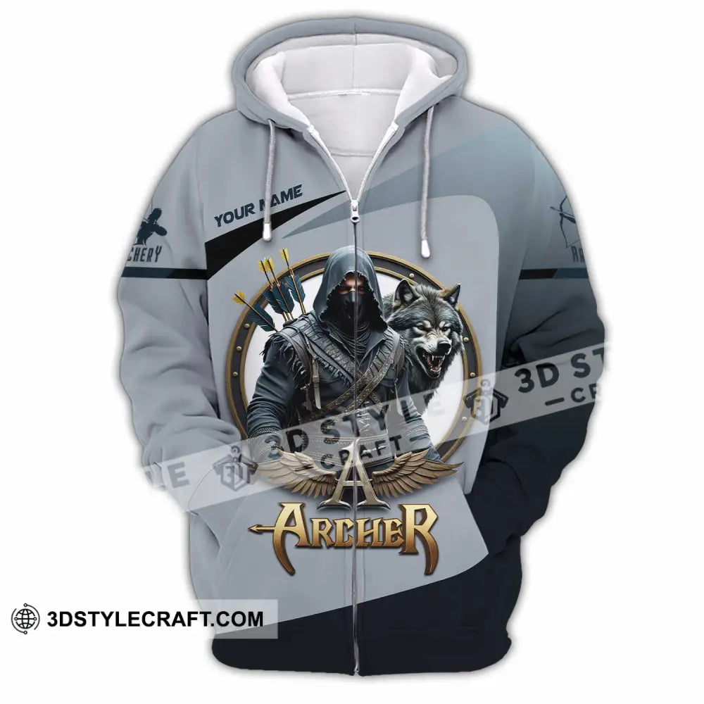 Unisex Shirt - Custom Archery 3D Shirt Zipper Hoodie / S T-shirt