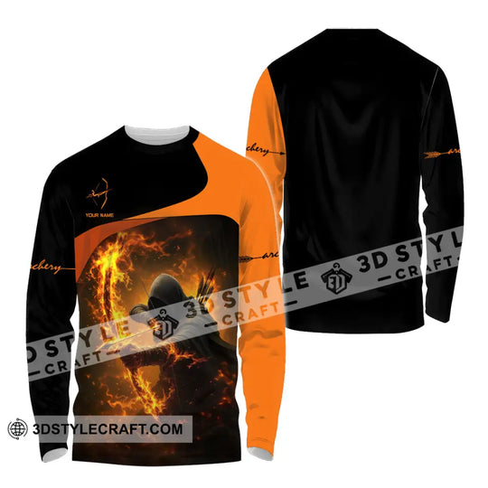 Unisex Shirt - Custom Archery Fire Warrior, Archery Player Shirt style option 4