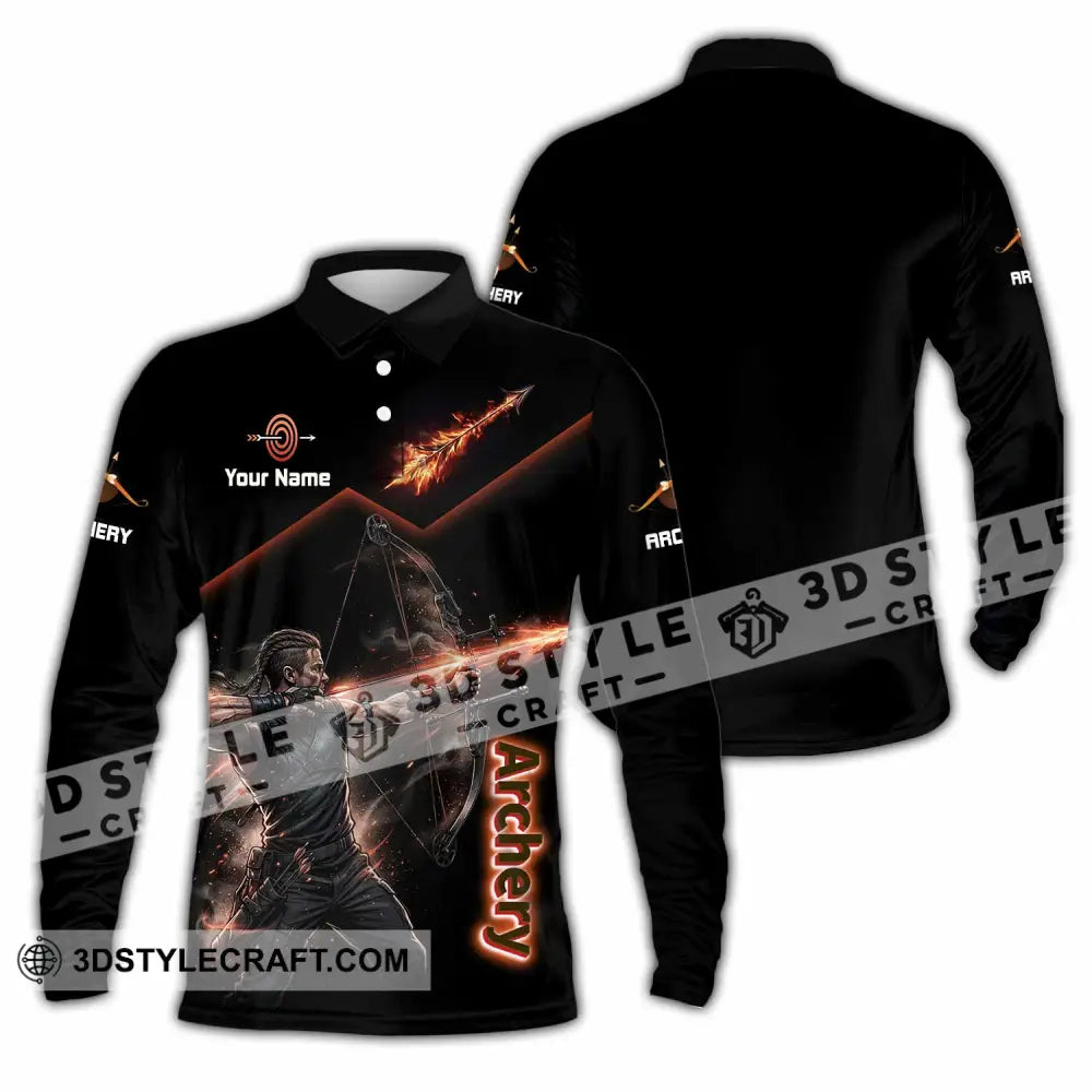 Unisex Shirt - Custom Archery Shirt - Long Sleeve Polo / S - T-shirt