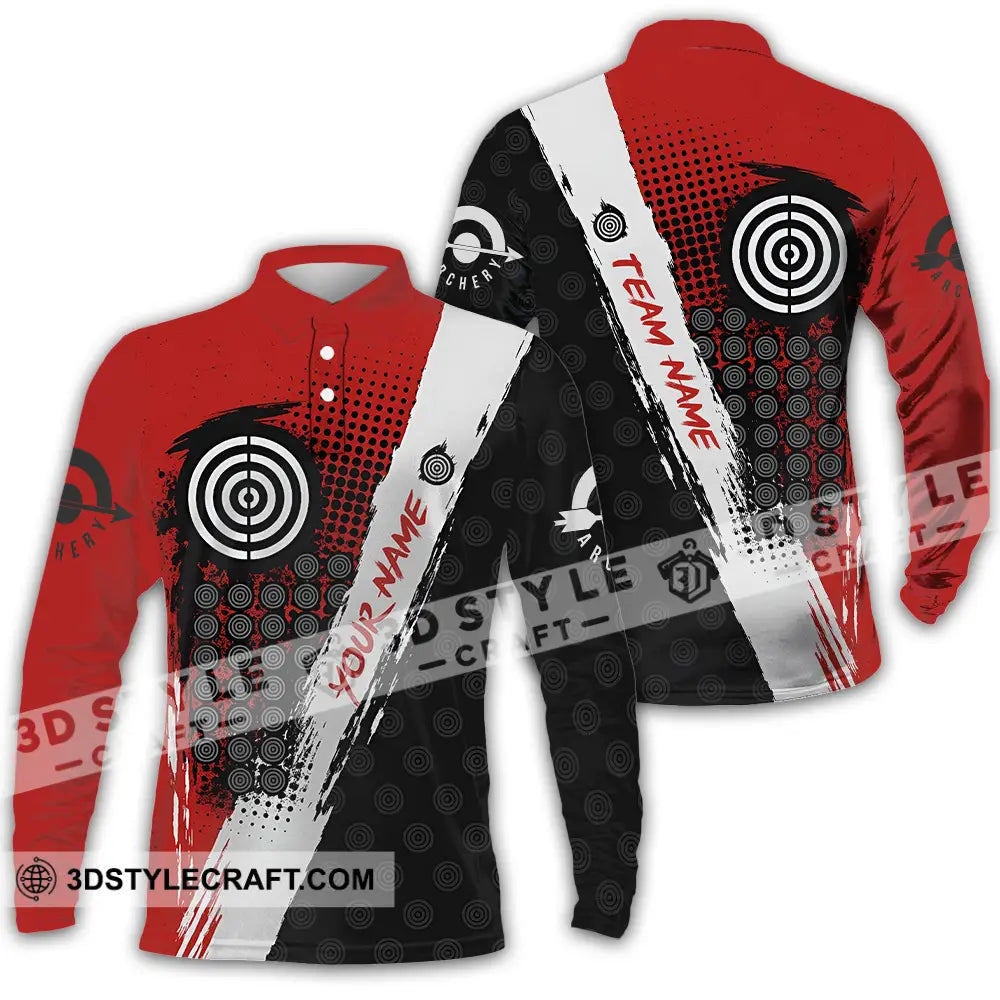 Unisex Shirt - Custom Archery Shirt Long Sleeve Polo / S T-shirt