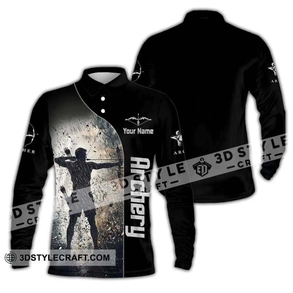 Unisex Shirt - Custom Archery Shirt - Long Sleeve Polo / S - T-shirt