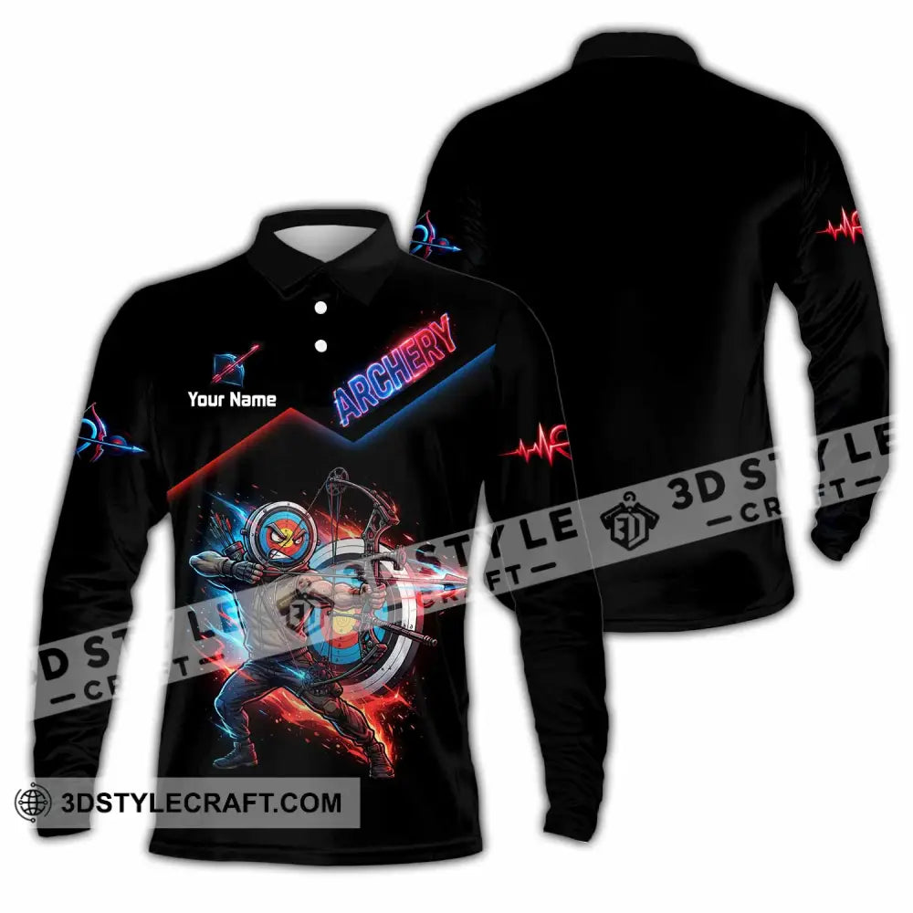 Unisex Shirt - Custom Archery Shirt - Long Sleeve Polo / S - T-shirt