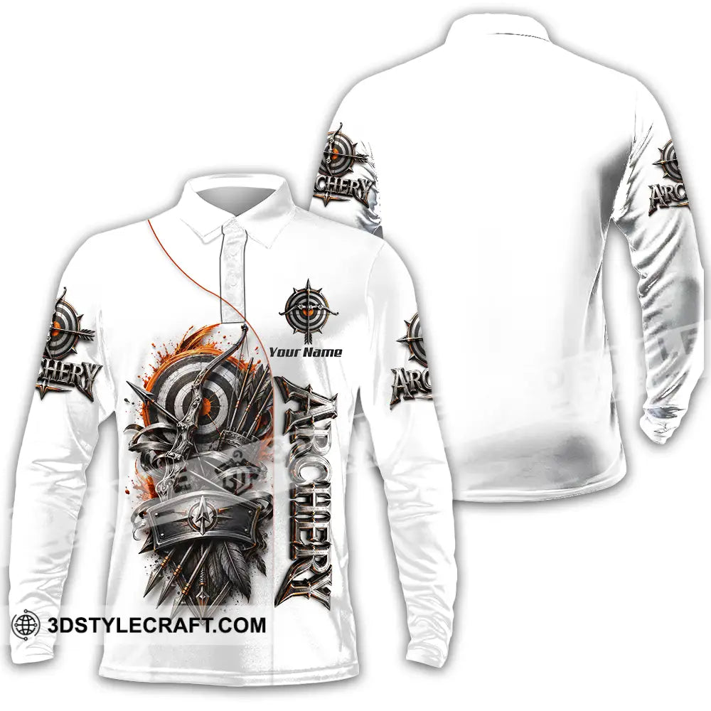 Unisex Shirt - Custom Archery Shirt - Long Sleeve Polo / S - T-shirt