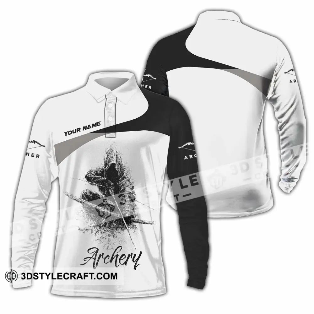 Unisex Shirt - Custom Archery Shirt - Long Sleeve Polo / S - T-shirt