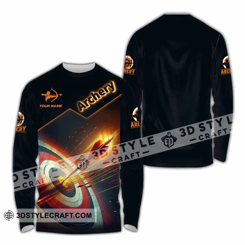 Unisex Shirt - Custom Archery Lover Sport Shirt Long Sleeve Shirt / S T-shirt