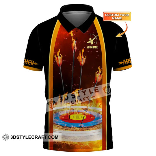 Unisex Shirt, Custom Archery Polo Shirt, Archery T-Shirt, Archery Gifts, Shirt For Archery Lovers style option 1