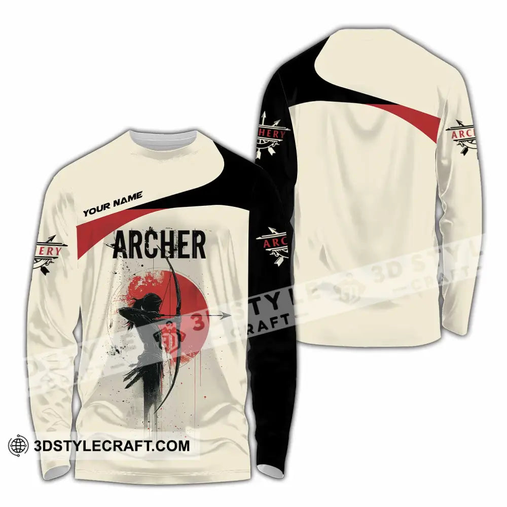 Unisex Shirt - Custom Archery Sport Lover Shirt Long Sleeve Shirt / S T-shirt