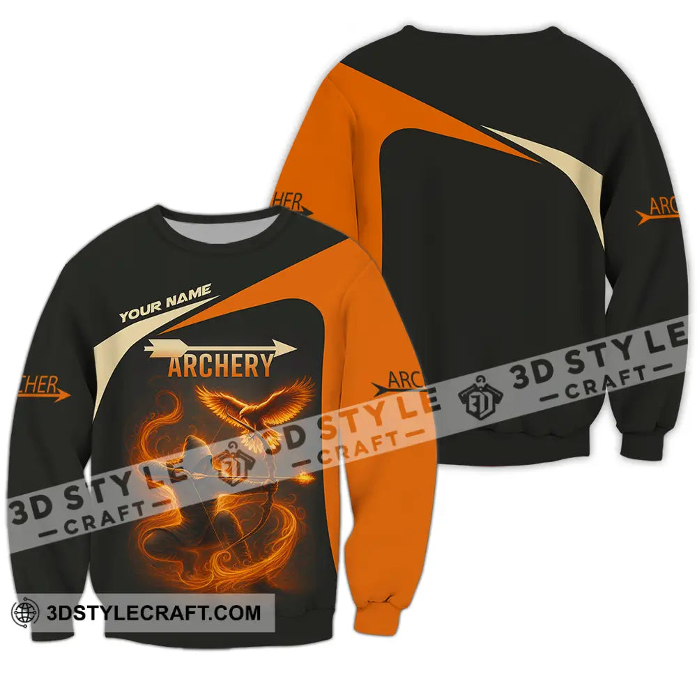 Unisex Shirt Custom Archery Sport Lover Shirt Long Sleeve / S T shirt