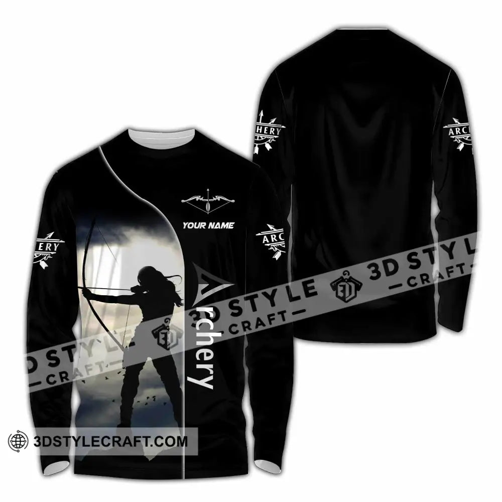 Unisex Shirt - Custom Archery Sport Lover Shirt Long Sleeve Shirt / S T-shirt