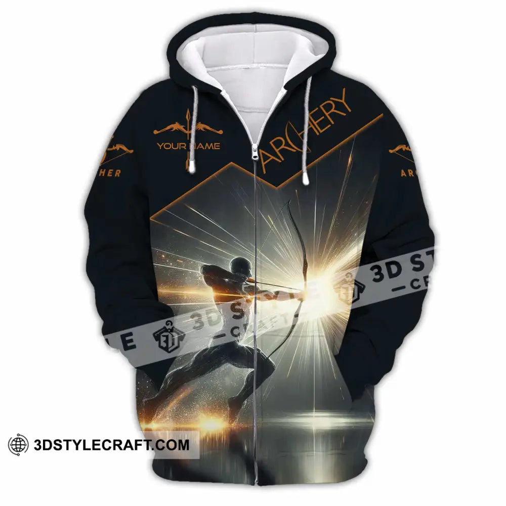 Unisex Shirt - Custom Archery Sport Shirt Zipper Hoodie / S T-shirt