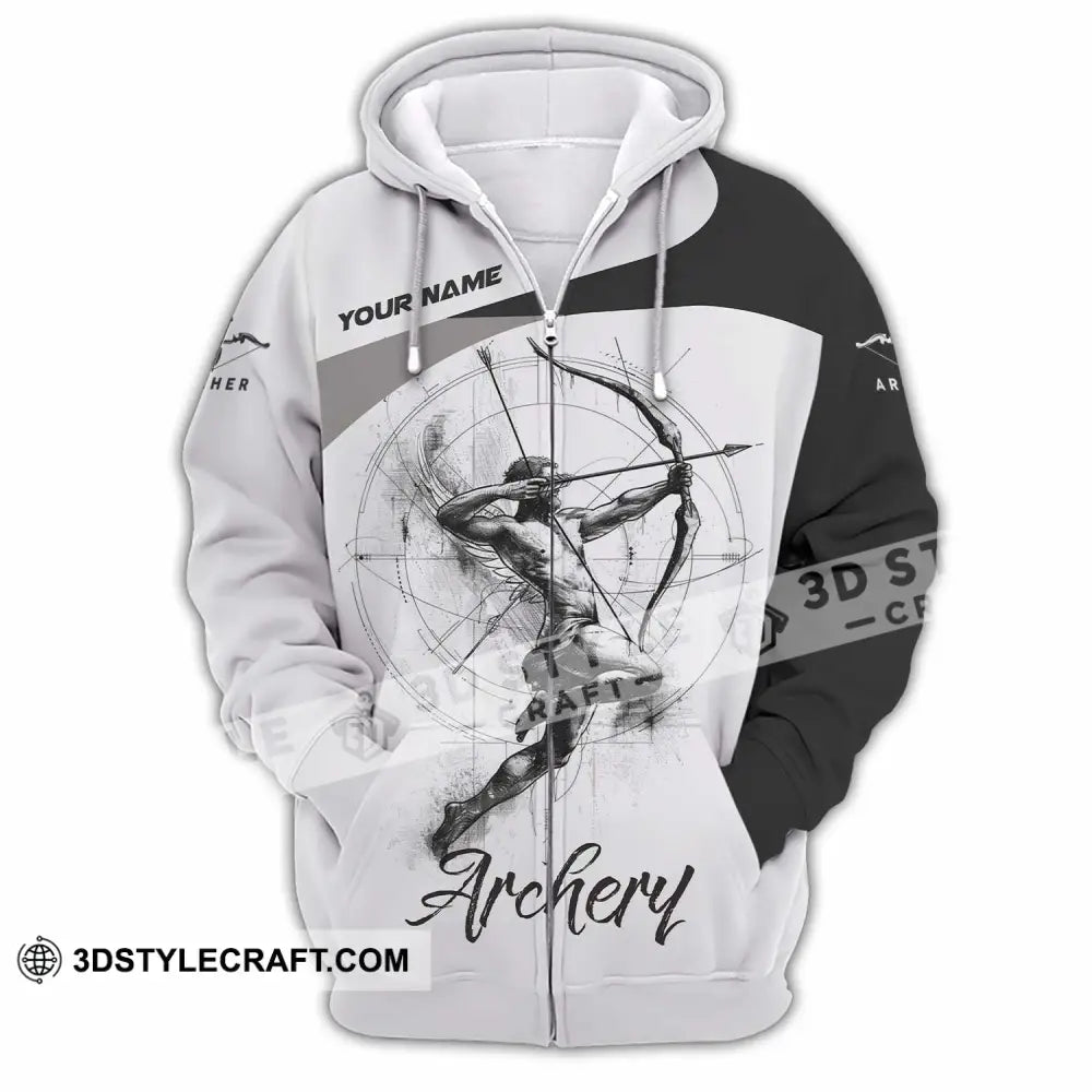 Unisex Shirt - Custom Archery Shirt - Zipper Hoodie / S - T-shirt