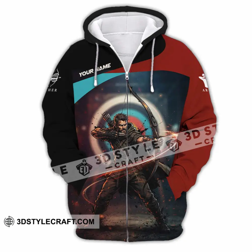Unisex Shirt - Custom Archery Shirt - Zipper Hoodie / S - T-shirt