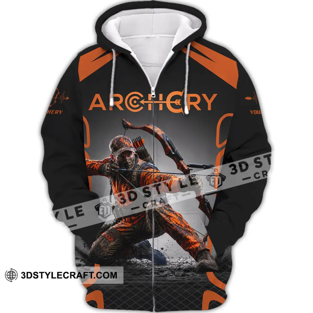 Unisex Shirt - Custom Archery Shirt - Zipper Hoodie / S - T-shirt