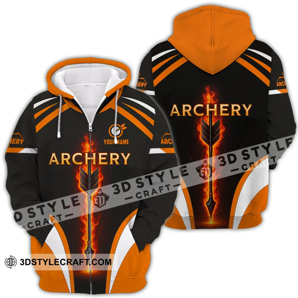Unisex Shirt - Custom Archery Shirt Zipper Hoodie / S T-shirt