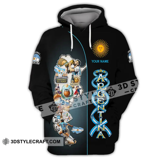 Unisex Shirt - Custom Argentina 3D Shirt style option 2