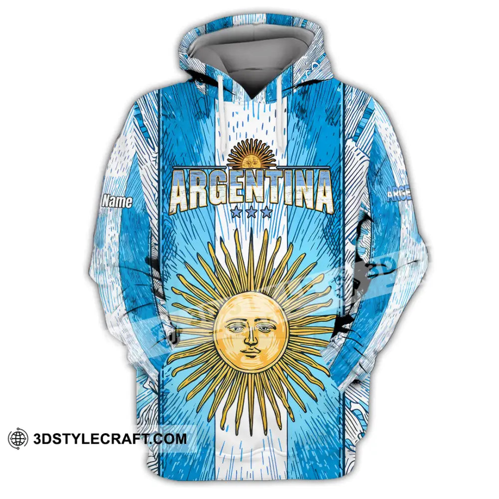 Unisex Shirt - Custom Argentina World Cup 2026 3D Shirt Hoodie / S T-shirt