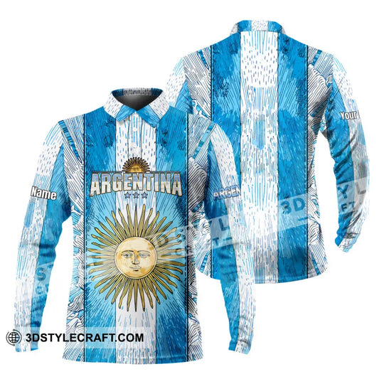 Unisex Shirt - Custom Argentina 3D Shirt style option 4