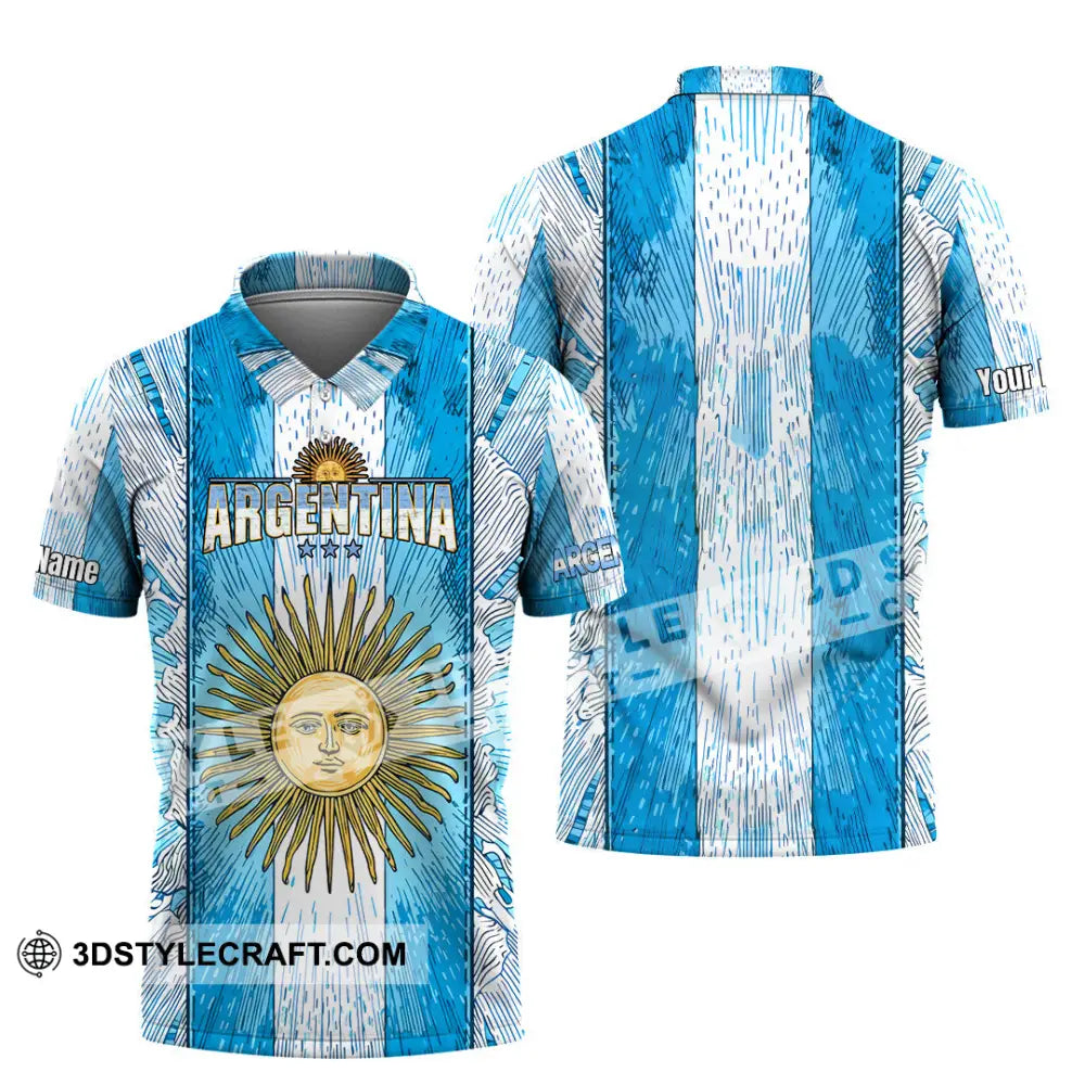 Unisex Shirt - Custom Argentina World Cup 2026 3D Shirt Polo Shirt / S T-shirt