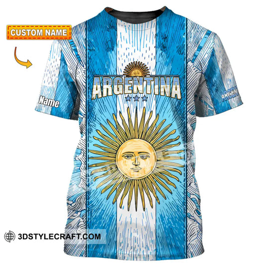 Unisex Shirt - Custom Argentina 3D Shirt style option 1