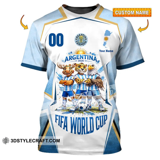 Unisex Shirt - Custom Argentina 3D Shirt style option 1