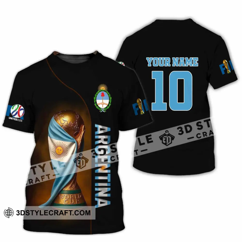 Unisex Shirt - Custom Argentina 3D Shirt T-Shirt / S T-shirt