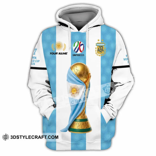 Unisex Shirt - Custom Argentina World Cup 2026 3D Shirt style option 3