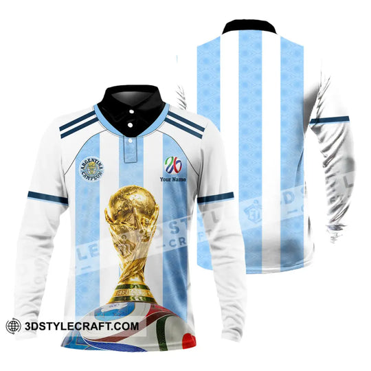 Unisex Shirt - Custom Argentina World Cup 2026 3D Shirt style option 4