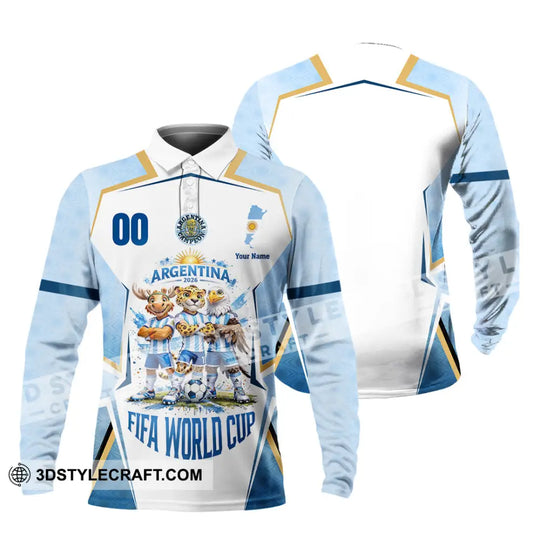 Unisex Shirt - Custom Argentina World Cup 2026 3D Shirt style option 4