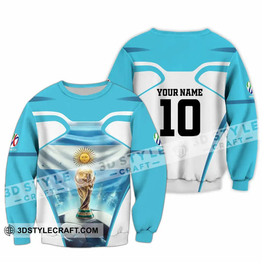 Unisex Shirt - Custom Argentina World Cup 2026 3D Shirt style option 3