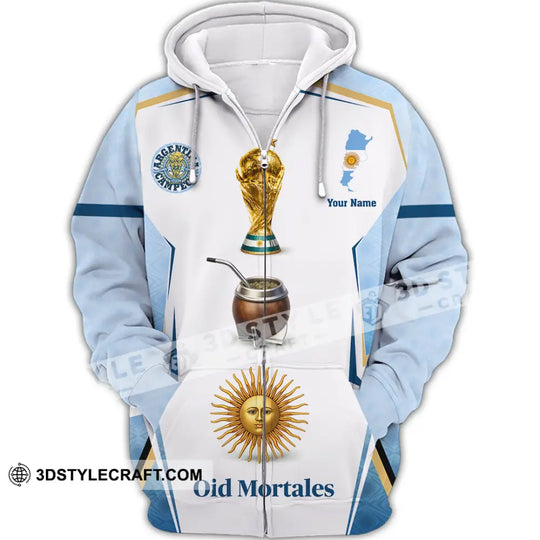 Unisex Shirt - Custom Argentina World Cup 2026 3D Shirt style option 3