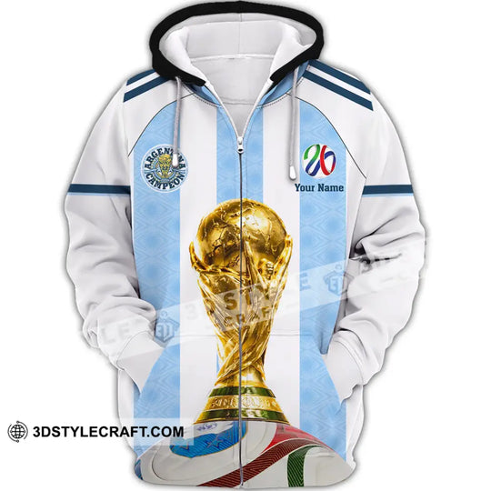 Unisex Shirt - Custom Argentina World Cup 2026 3D Shirt style option 3