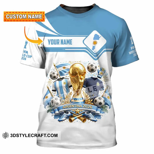 Unisex Shirt - Custom Argentina World Cup 2026 Shirt style option 1