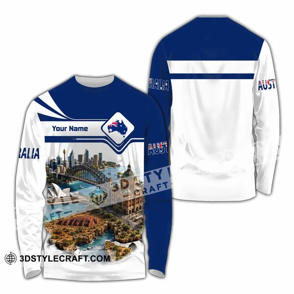 Unisex Shirt - Custom Australia Shirt - Long Sleeve Shirt / S - T-shirt