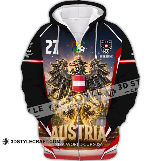 Unisex Shirt - Custom Austria World Cup 2026 Shirt style option 3