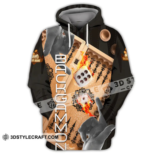 Unisex Shirt - Custom Backgammon 3D Shirt style option 3