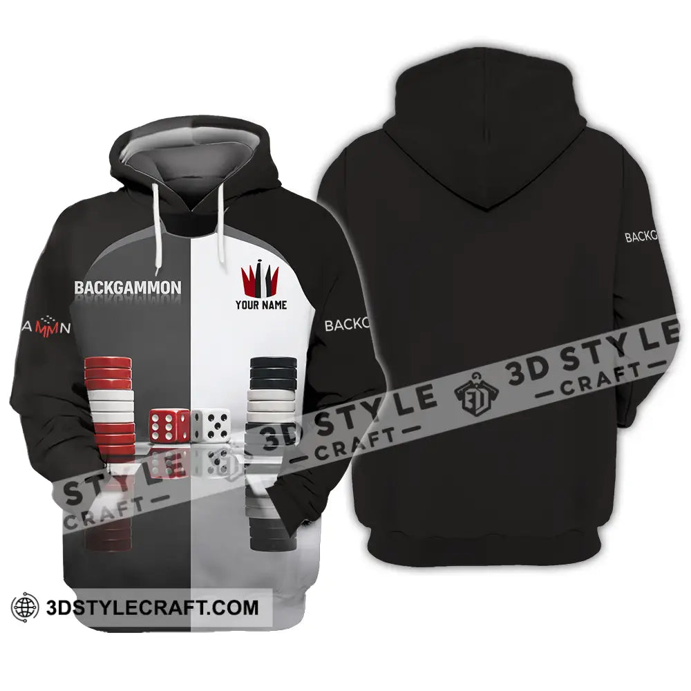 Unisex Shirt - Custom Backgammon 3D Shirt Hoodie / S T-shirt