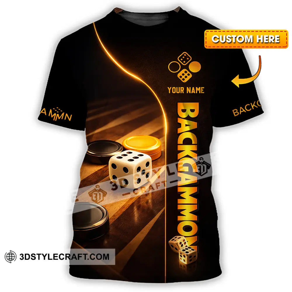 Unisex Shirt - Custom Backgammon 3D Shirt T-shirt