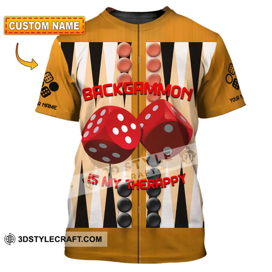 Unisex Shirt - Custom Backgammon 3D Shirt T-shirt