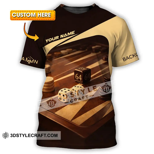 Unisex Shirt - Custom Backgammon 3D Shirt T-shirt