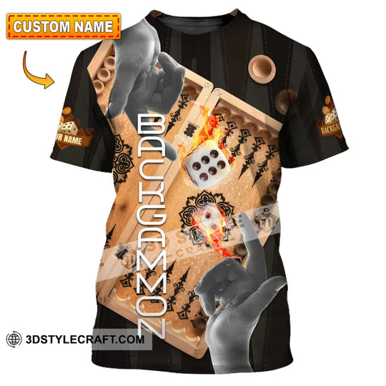Unisex Shirt - Custom Backgammon 3D Shirt style option 1