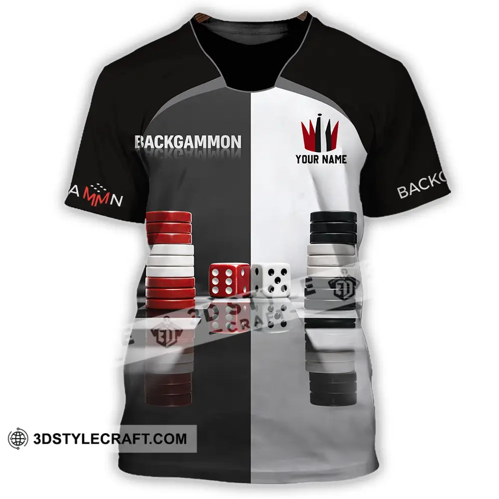 Unisex Shirt - Custom Backgammon 3D Shirt T-Shirt / S T-shirt