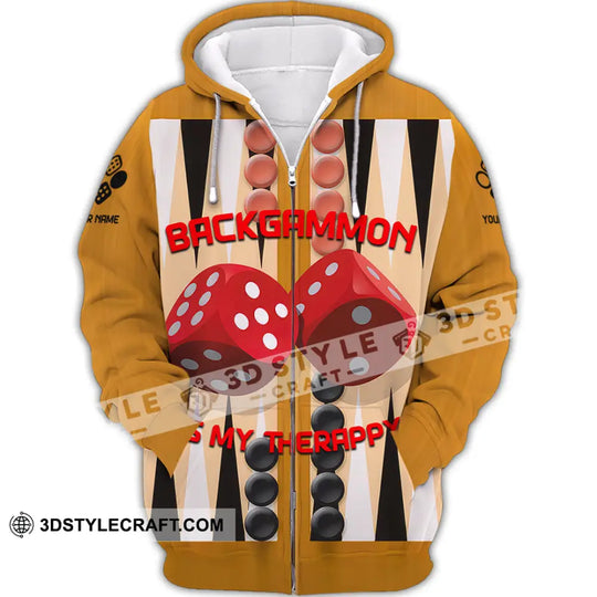 Unisex Shirt - Custom Backgammon 3D Shirt style option 2