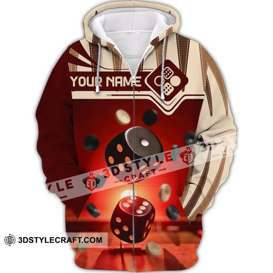 Unisex Shirt - Custom Backgammon 3D Shirt style option 2