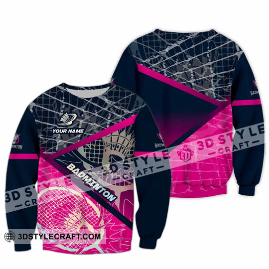 Unisex Shirt - Custom Badminton 3D Shirt style option 3
