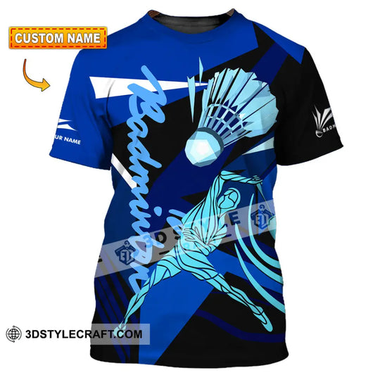 Unisex Shirt - Custom Badminton 3D Shirt style option 1